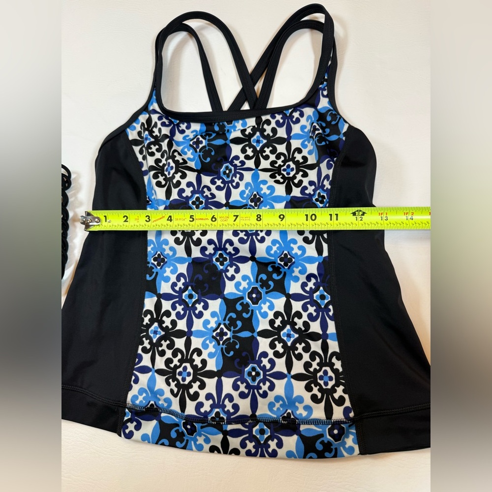 Bikini swim set Lands End Hollister mismatched black blue size 6 medium (bin i) - Picture 6 of 7
